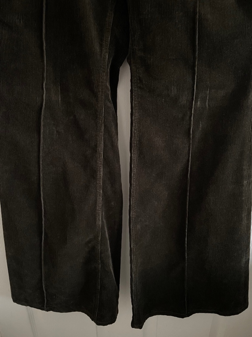 Polo Ralph Lauren Pintucked Corduroy Flare Wide Leg Pants Green - Picture 5 of 10